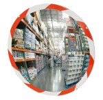 [Circular Acrylic High Visibility Edge Indoor Convex Mirror]