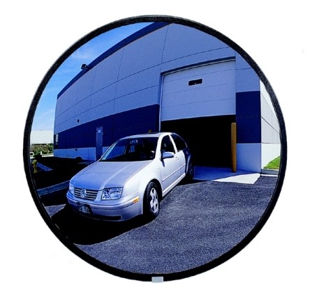 Indoor Round Convex Safety Traffic & Inspection Mirrors 18" Diam x 1-7/8" High, 